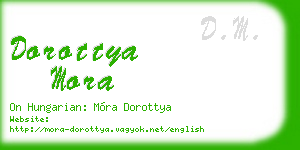 dorottya mora business card
