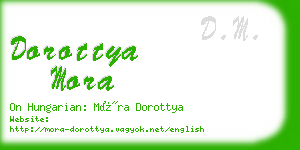 dorottya mora business card